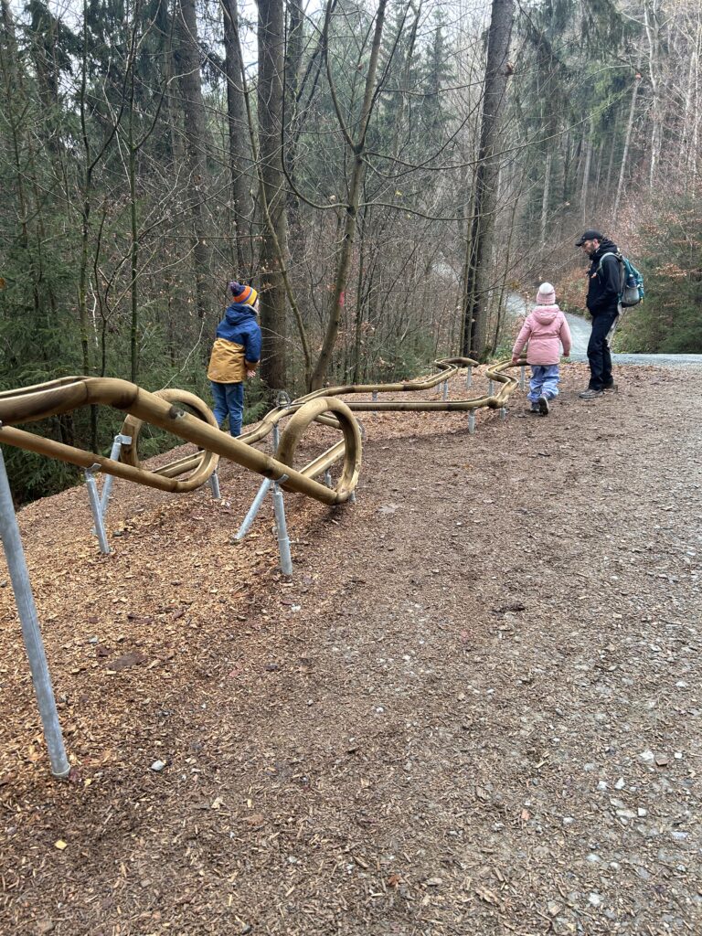 Murmelbahn Schöneck mit Kind und Hund