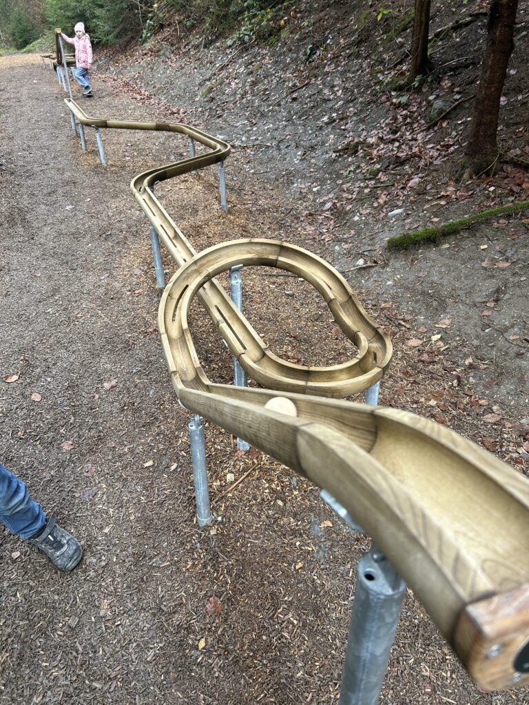 Murmelbahn Schöneck mit Kind und Hund