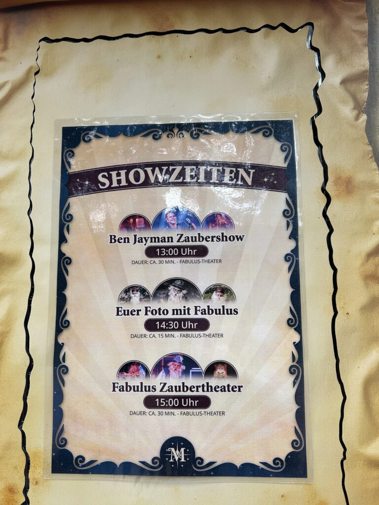 Magic Park Showzeiten